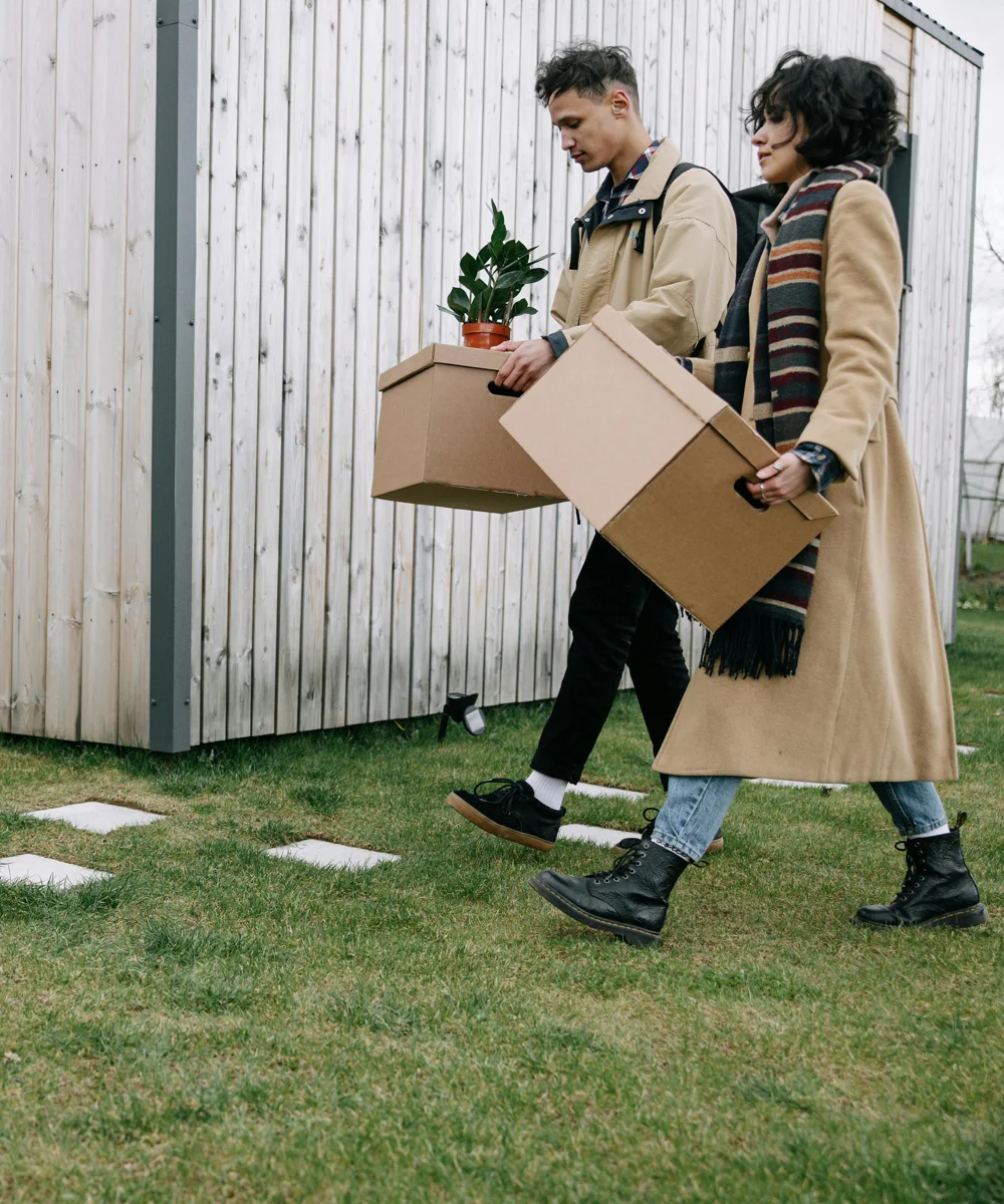 Tenants moving into a rental home